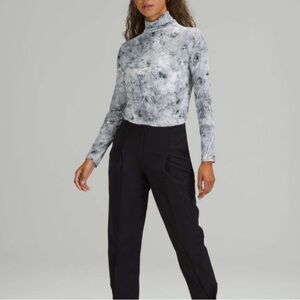 ❤️ Lululemon Hold Tight Turtleneck Aquila Rhino Grey Multi Size 8/10